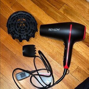Revlon Black and Red Hair Dryer Set